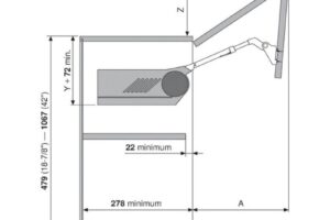 Kích Thước Hộp Lực Tay Nâng Blum Aventos HF-28 372.94.035