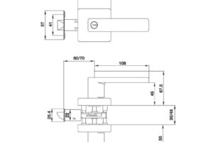 Kích thước khóa tay nắm gạt cửa WC Häfele DIY 499.63.973