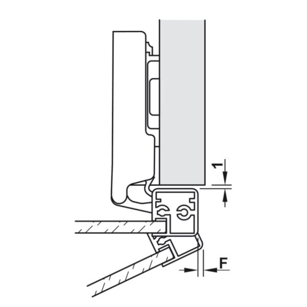 Kích thước bản Lề Metalla SM 110º Lọt Lòng Hafele 315.26.712