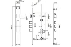 Thông Số Kỹ Thuật Khoá điện tử Hafele DL6000 912.20.581