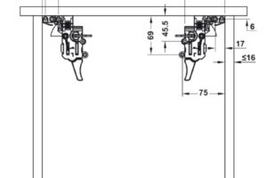 Thông số ray âm EPC Evo 400mm giảm chấn Hafele 433.32.073