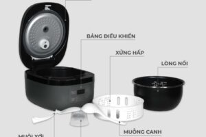 Chi tiết nồi cơm điện cao tần 1.5L Hawonkoo RCH-152-IH-CF