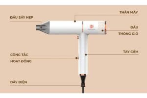 Thiết kế máy sấy tóc Hawonkoo HDH-130-W