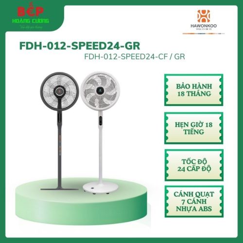 Hawonkoo Quạt Điện FDH-012-CF Chính Hãng – BLDC Không Chổi Than – Siêu Êm – Tiết Kiệm Điện