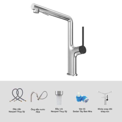 Ảnh cấu tạo Kluger KLF0001C có dây rút