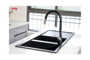 Ảnh thực tế chậu rửa bát Konox Granite Livello Smart 1160 Black