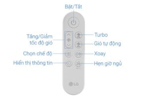 Điều khiển máy lọc không khí LG FS15GPBK0.ABAE