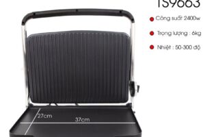 Hình ảnh lò nướng điện (kẹp nướng) đa năng Tiross TS9663