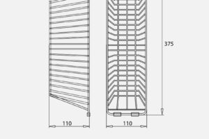 Kích thước giỏ để đồ inox Kluger KB-603