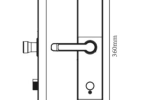 Kích thước khóa cửa thông minh Avolock AV-66-B