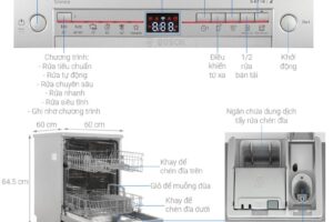 Kích thước máy rửa bát độc lập Bosch SMS2HTI79E