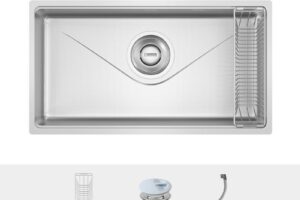 Phụ kiện chậu rửa bát inox 1 hố Konox TARI 8748SR Basic