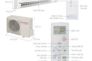 Thông số điều hoà Sharp 1 chiều Inverter AH-X18ZEW