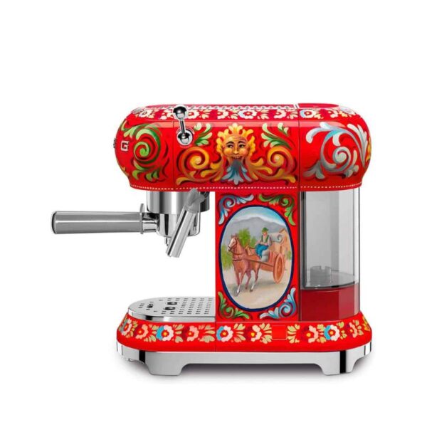 Ảnh máy pha cafe Smeg Dolce Gabbana ECF01DGEU Sicily tình yêu của tôi