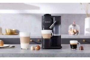 Ảnh thực tế máy pha cafe viên nén DeLonghi EN510.B Lattissima One