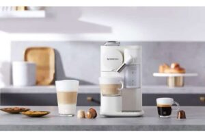 Ảnh thực tế máy pha cafe viên nén DeLonghi EN510.W Lattissima One