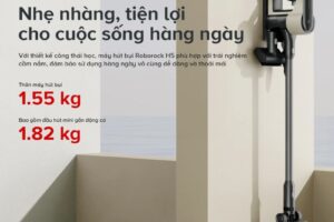 Chi tiết máy hút bụi cầm tay không dây Roborock H5