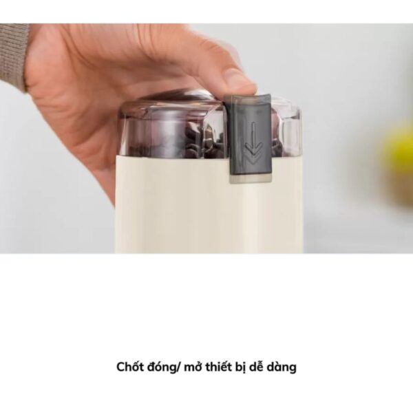Khóa bấm máy xay cafe cầm tay Bosch TSM6A017C Màu Kem