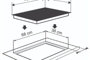 Kích thước bếp từ đôi bán âm Richborn RI7343H28M