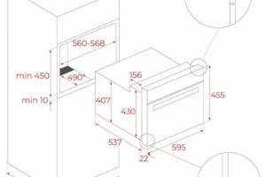 Kích thước lò hấp kết hợp nướng Teka MAESTRO HLC 8470 SC BK 111230011