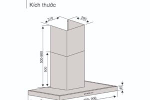 Kích thước máy hút mùi Lorca TA 6007TM-90