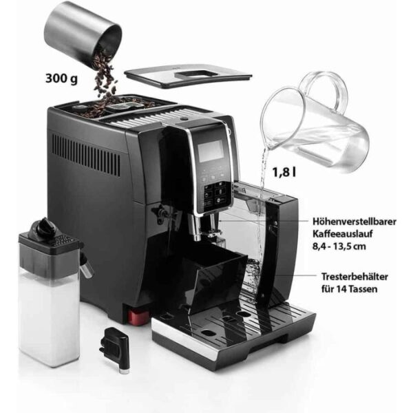 Kích thước máy pha cafe DeLonghi Dinamica ECAM 356.57.B