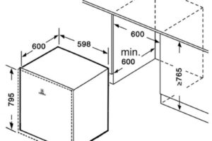 Kích thước máy rửa bát bán âm Richborn RDG6080SQB