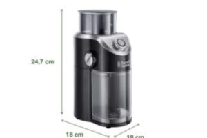 Kích thước máy xay cafe tự động Russell Hobbs 23120-56 Classics