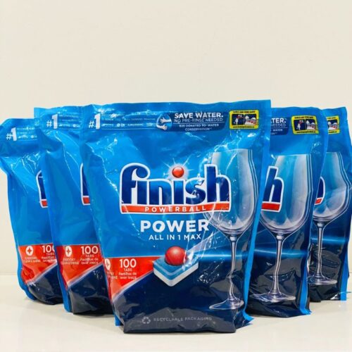 Finish Power All in One 100 viên – Viên rửa chén máy – Hòa tan nhanh – Sạch bóng không cặn 11 anh vien rua bat finish power all in one 100 vien