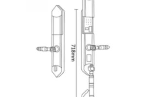 Kích thước khóa điện tử Hyundai HY-SLC8818 BRONZE