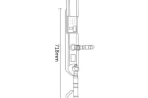 Kích thước khóa điện tử Hyundai HY-SLC8820 GOLD