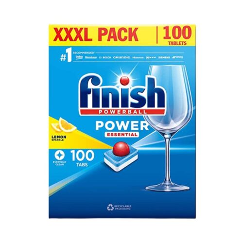 Finish Power All in One 100 viên – Viên rửa chén máy – Hòa tan nhanh – Sạch bóng không cặn 10 Viên rửa bát Finish Power All In One 100 viên