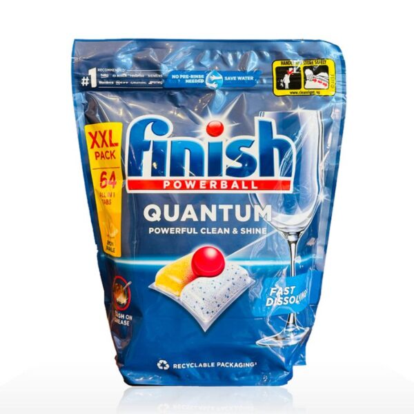 Viên rửa bát Finish Quantum túi 64 viên