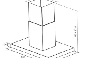 Kích thước máy hút mùi Eurosun EH-70AF71