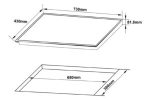 Kích thước bếp từ Hafele HC-I73242B 536.61.857