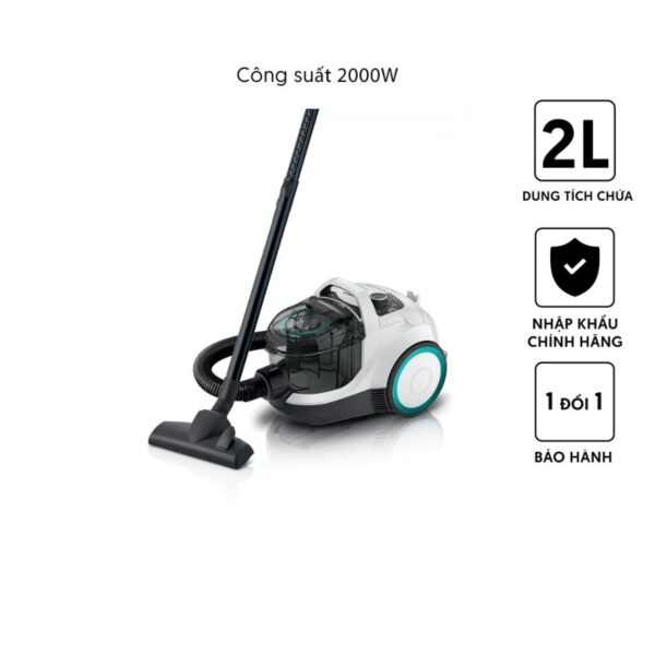 may hut bui dang hop bosch bgs21whyg 2