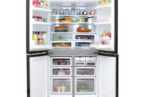 anh tu lanh 2 canh side by side inverter 678 lit sharp sj fx688vg bk