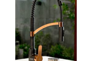 anh voi rua bat wasserwerk wk 3 black rose gold with spiral spring 700557