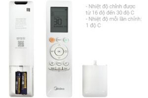 dieu khien dieu hoa 1 chieu midea inverter msaga 13crdn8