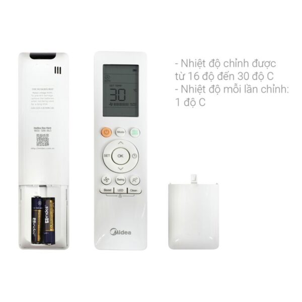 dieu khien dieu hoa 1 chieu midea inverter msaga 13crdn8