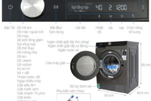 kich thuoc may giat samsung ai inverter 10kg ww10t634dlx sv