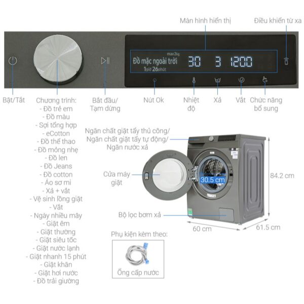 kich thuoc may giat samsung inverter 9 kg ww90t634dln sv