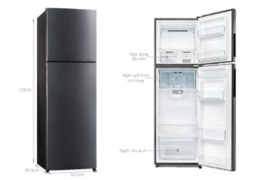 kich thuoc tu lanh 2 canh inverter 253 lit sharp sj x282ae ds