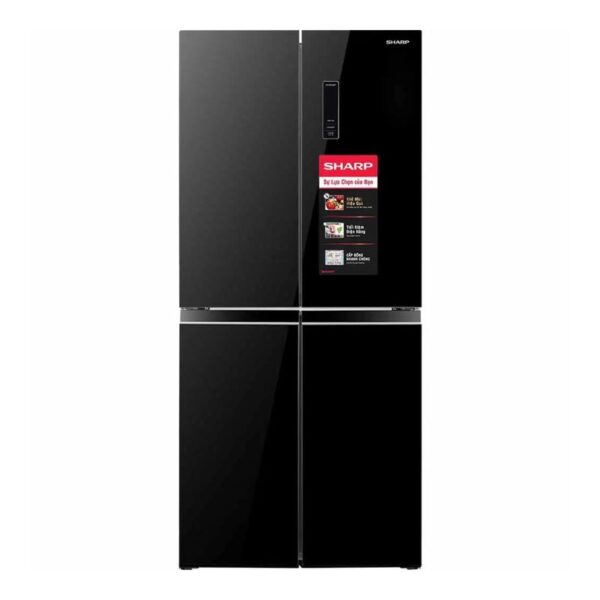 tu lanh 4 canh multi doors inverter 362 lit sharp sj fx420vg bk