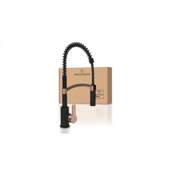 voi rua bat wasserwerk wk 3 black rose gold with spiral spring 700557