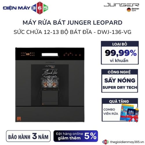 Máy rửa bát Junger LEOPARD-DWJ-136-VG