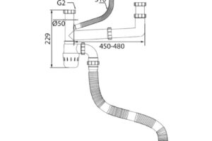 kich thuoc siphon chau rua bat 1 ho kluger ksp 302