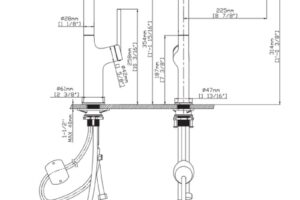 kich thuoc voi rua bat nong lanh kluger klf0001s co day rut