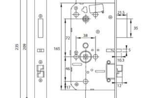 Lắp đặt khóa điện tử Hafele PP8100 912.20.286