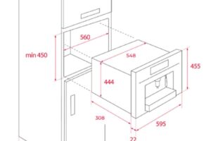 Máy pha cafe Teka CLC 8350 111630006 2 kich thuoc may pha cafe teka clc 8350 111630006